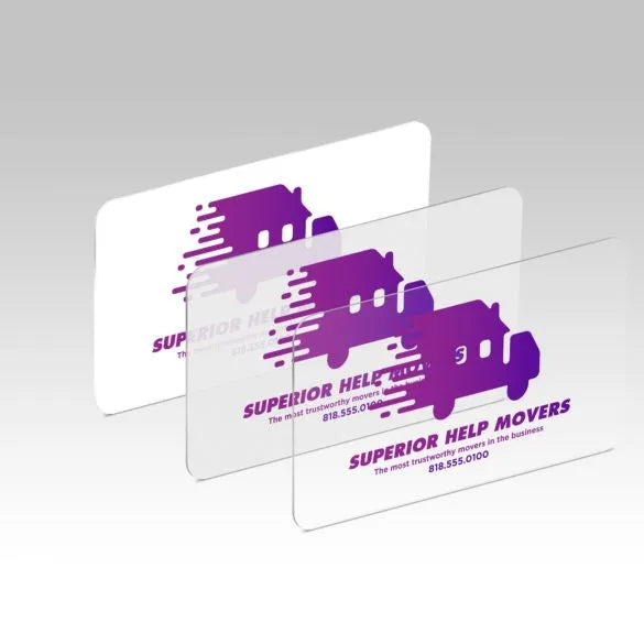 Custom Plastic Business Cards (Rounded Corners)